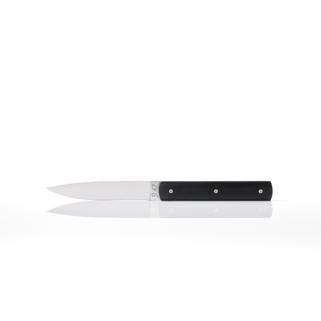 Perceval tafelmes zwart – Frans steakmes met zwart heft voor restaurant en fine dining