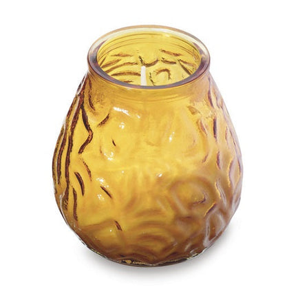 Bolsius Lowboy amberkleurige glaskaars – 50 uur brandduur, 12 per doos voor de horeca