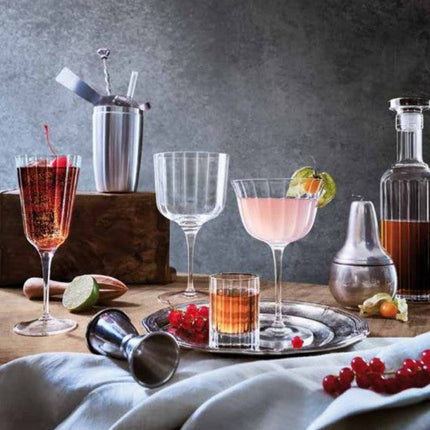 Luigi Bormioli Bach Retro Fizz 260 ml – stijlvol glas op voet voor cocktails in de bar