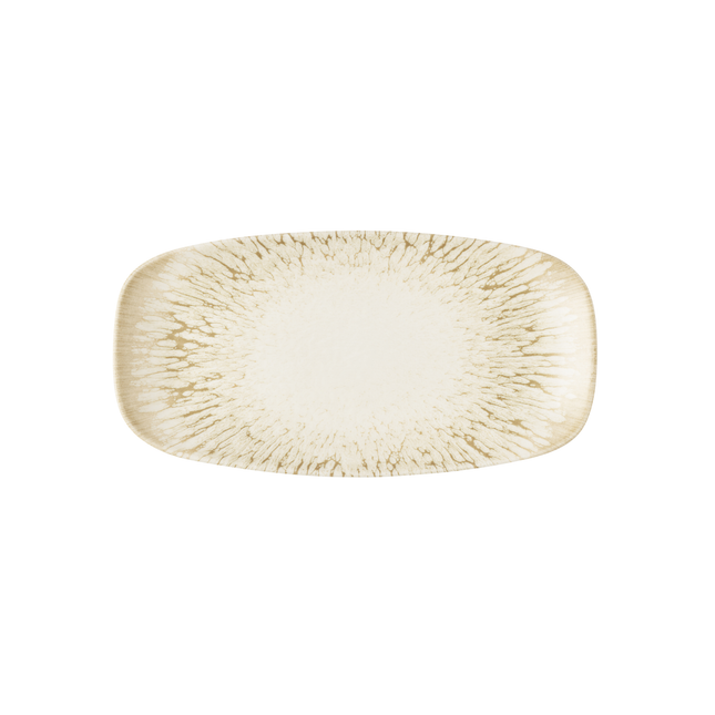 Churchill Lume Natural langwerpig bord 29,8 x 15,3 cm – naturel porseleinen bord voor cafes en bars