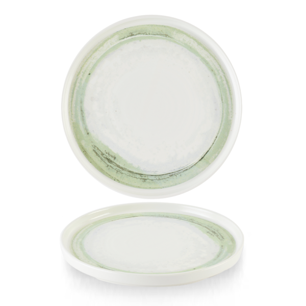 Dudson Finca Flint bord met opstaande rand 26 cm – vuursteengrijs porseleinen bord voor de horeca