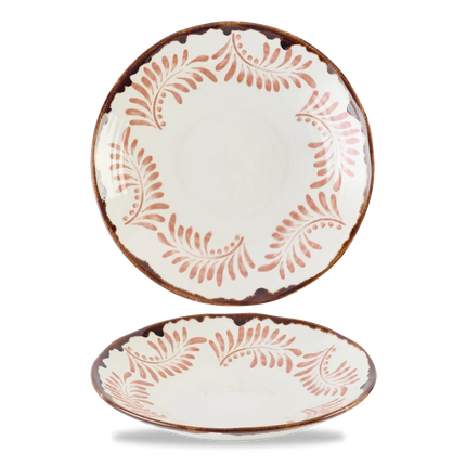 Dudson Harvest Terracotta organische coupekom 27,9 cm – terracotta porseleinen kom voor fine dining