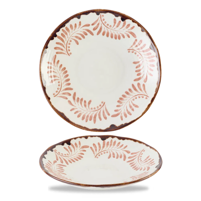 Dudson Harvest Terracotta organische coupekom 27,9 cm – terracotta porseleinen kom voor fine dining