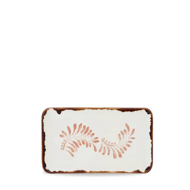 Harvest Terracotta Organic Rectangular Plate 27x16cm 12/box
