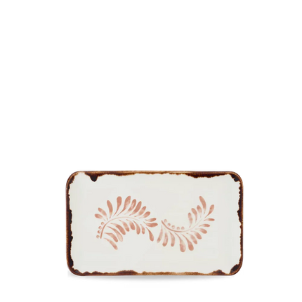 Dudson Harvest Terracotta organisch rechthoekig bord 27x16 cm – terracotta porselein voor de horeca