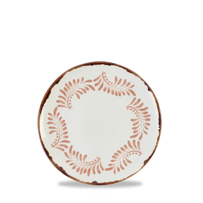 Dudson Harvest Terracotta organisch coupebord 29,5 cm – terracotta porseleinen bord voor fine dining