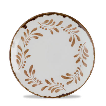 Dudson Harvest Mediterranean Terracotta coupebord 21,7 cm – terracotta porseleinen bord voor fine dining
