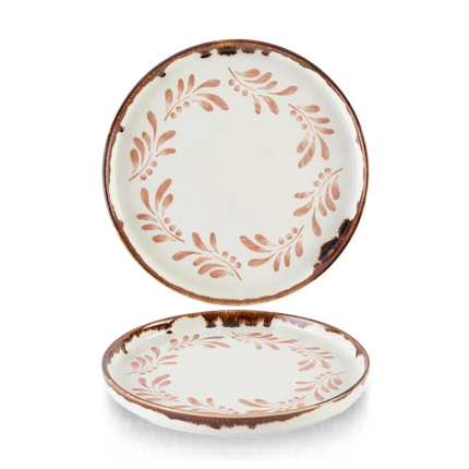 Harvest Terracotta Rimmed Plate 21cm 6/box