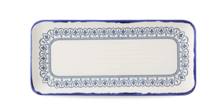 Dudson Harvest Mediterranean rechthoekige serveerschaal 34,6x15,6 cm – mediterraan porselein voor de horeca