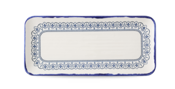 Dudson Harvest Mediterranean rechthoekige serveerschaal 34,6x15,6 cm – mediterraan porselein voor de horeca