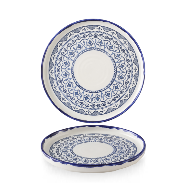 Dudson Harvest Mediterranean Moresque bord met opstaande rand 21 cm – porselein met Moors decor voor de horeca