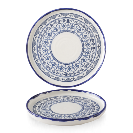 Dudson Harvest Mediterranean Moresque bord met opstaande rand 26 cm – porselein met Moors decor voor restaurants