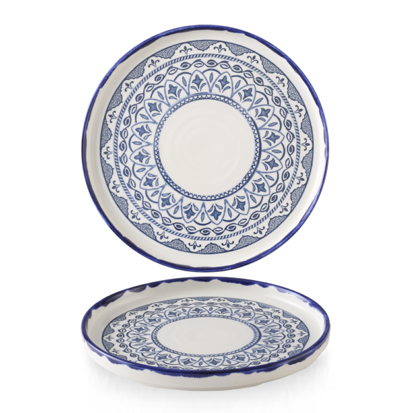 Dudson Harvest Mediterranean Moresque bord met opstaande rand 26 cm – porselein met Moors decor voor restaurants