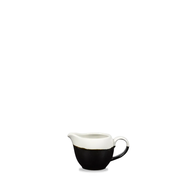 Churchill Monochrome Onyx Black kannetje 118 ml – zwart porseleinen melkkannetje voor koffie