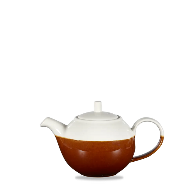 Monochrome Cinnamon Brown Profile Beverage Pot 444ml 4/box
