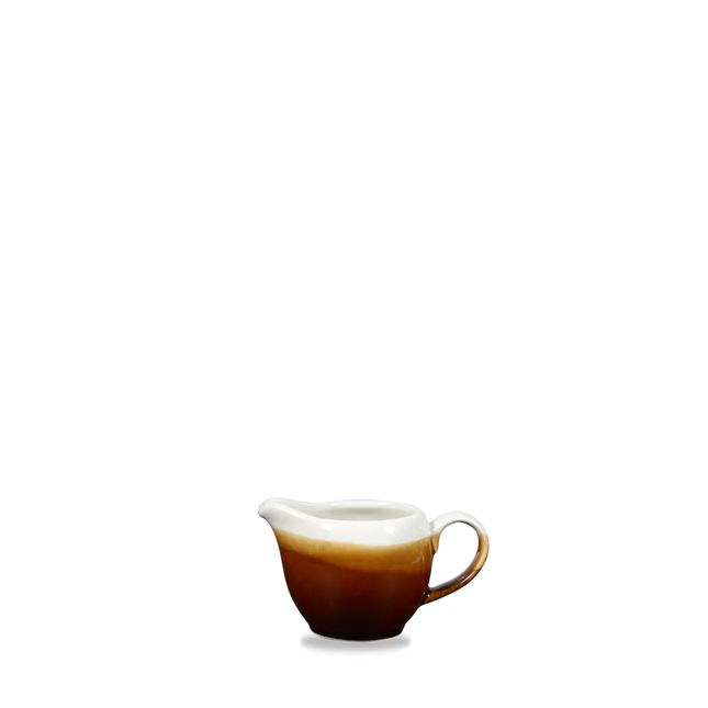 Churchill Monochrome Cinnamon Brown kannetje 118 ml – bruin porseleinen melkkannetje voor koffie