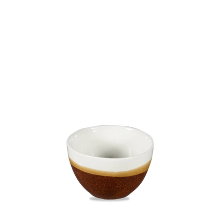 Churchill Monochrome Cinnamon Brown suikerpot 237 ml – bruine porseleinen suikerpot voor restaurants