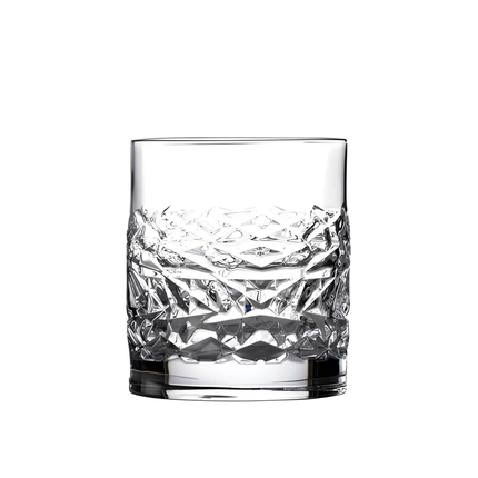 Luigi Bormioli Mixology Textures D.O.F. 380 ml – whiskyglas met reliëf voor cocktails
