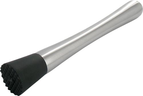 Muddler stainless steel with black 21 cm