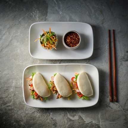 White Natural Deep Tray 22 x 13 cm 6/box