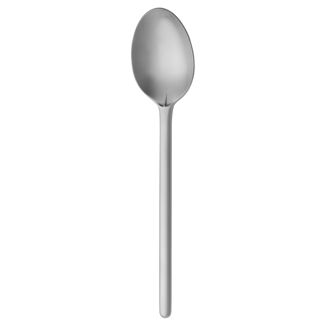Sola New Dutch Satin tafellepel 21 cm van roestvrij staal met satijnen afwerking, verpakt per 12 stuks.
