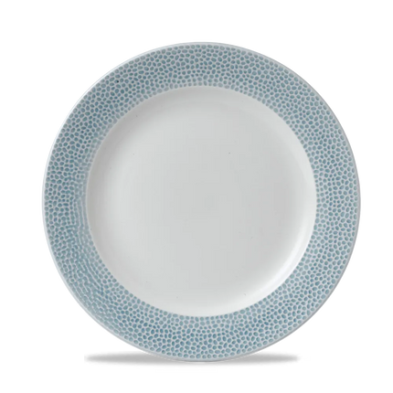 Isla Spinwash Ocean Blue Profile Footed Plate 26.1cm 12/box