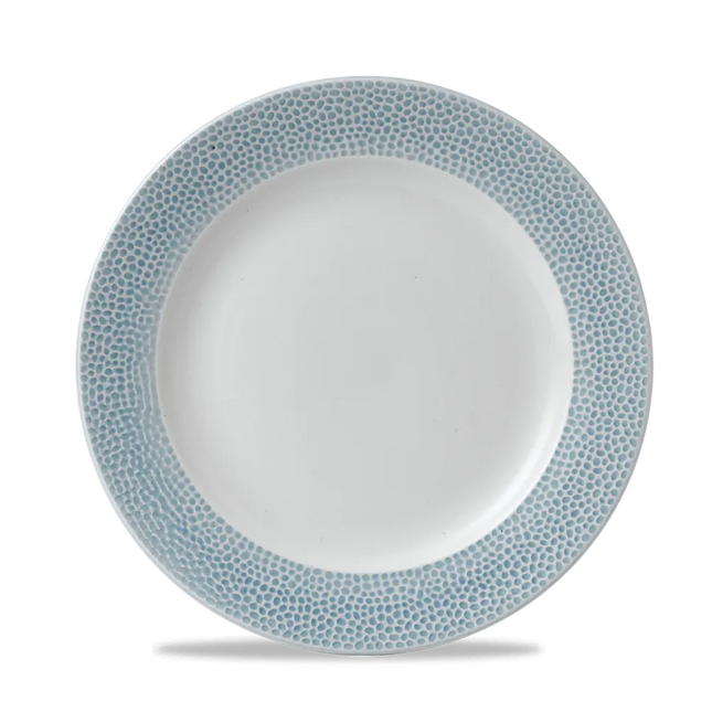 Isla Spinwash Ocean Blue Profile Footed Plate 26.1cm 12/box