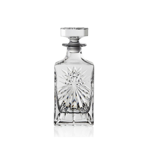 RCR Oasis Bottiglia Quadra whiskykaraf 850 ml – vierkante kristallen karaf voor whisky