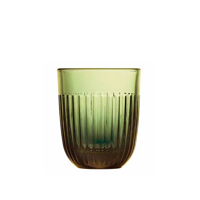 La Rochère Ouessant tumbler olijfgroen 260 ml – gekleurd geperst glazen waterglas