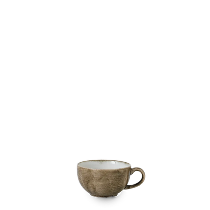 Churchill Patina Antique Taupe cappuccinokop 227 ml – taupekleurige kop met patina-look
