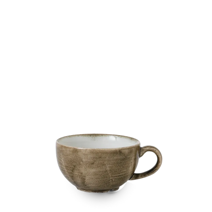 Churchill Patina Antique Taupe cappuccinokop 340 ml – grote taupe kop voor cappuccino en latte