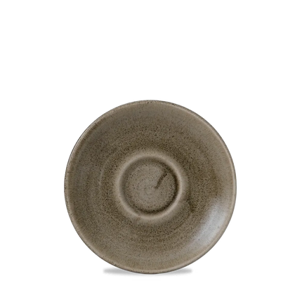 Churchill Patina Antique Taupe cappuccinoschotel 15,6 cm – taupe onderschotel voor de horeca
