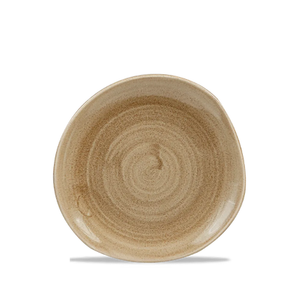 Churchill Stonecast Patina Antique Taupe Trace bord 18,6 cm – klein taupe bordje voor de horeca