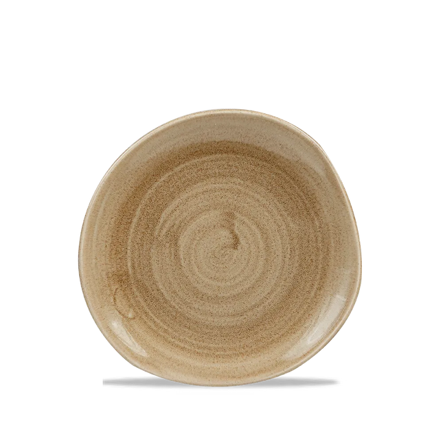 Churchill Stonecast Patina Antique Taupe Trace bord 18,6 cm – klein taupe bordje voor de horeca