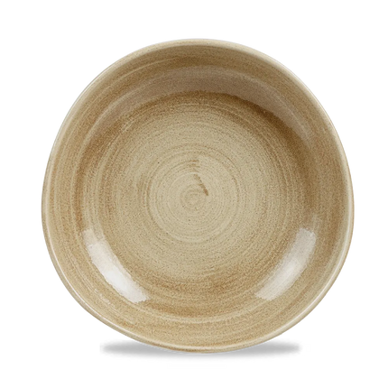 Churchill Stonecast Patina Antique Taupe Trace kom 25,5 cm – taupe serveerkom voor de horeca