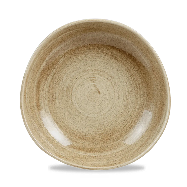 Churchill Stonecast Patina Antique Taupe Trace kom 25,5 cm – taupe serveerkom voor de horeca