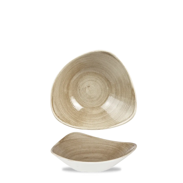 Stonecast Patina Antique Taupe Lotus Bowl 18cm 12/box