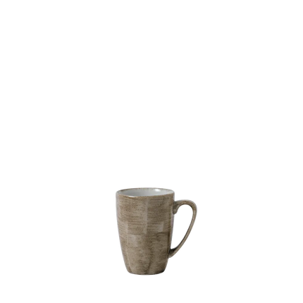 Churchill Patina Antique Taupe mok 340 ml – taupekleurige koffiemok voor restaurants