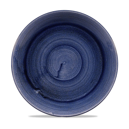 Churchill Stonecast Patina Cobalt Blue Evolve coupebord 26 cm – kobaltblauw randloos bord