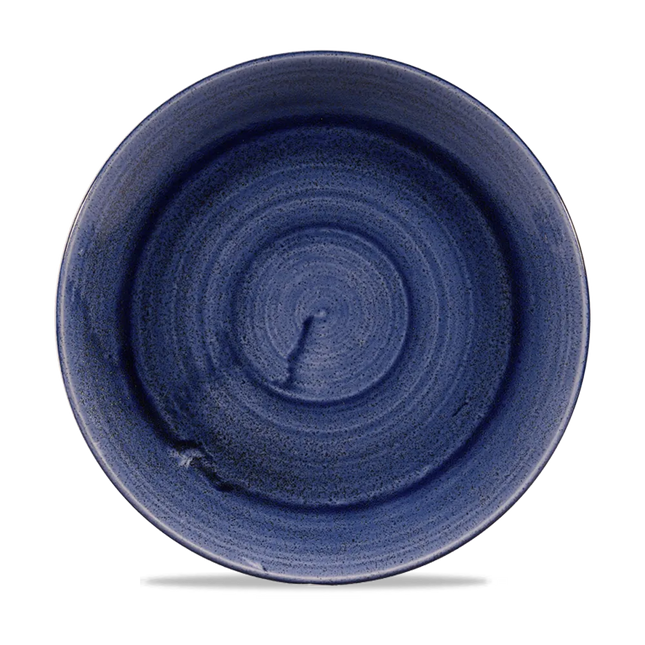 Churchill Stonecast Patina Cobalt Blue Evolve coupebord 26 cm – kobaltblauw randloos bord