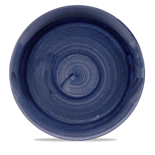 Churchill Stonecast Patina Cobalt Blue Evolve coupebord 29 cm – groot kobaltblauw bord voor de horeca