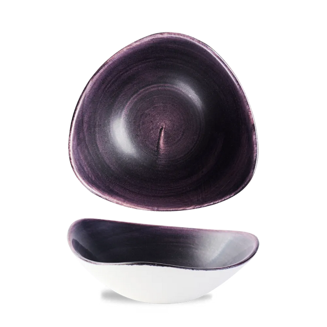 Stonecast Patina Deep Purple Lotus Bowl 23.5cm 12/box