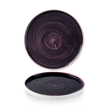 Stonecast Patina Deep Purple Walled Plate 21cm 6/box