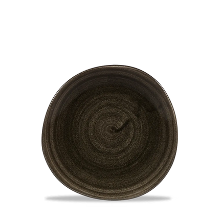 Stonecast Patina Iron Black Round Trace Plate 18.6cm 12/box