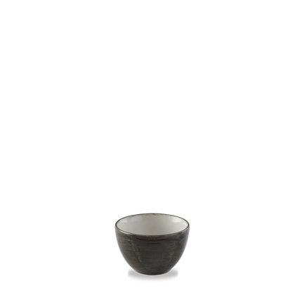 Churchill Stonecast Iron Black suikerpot – gespikkeld stoneware met reactief glazuur voor catering