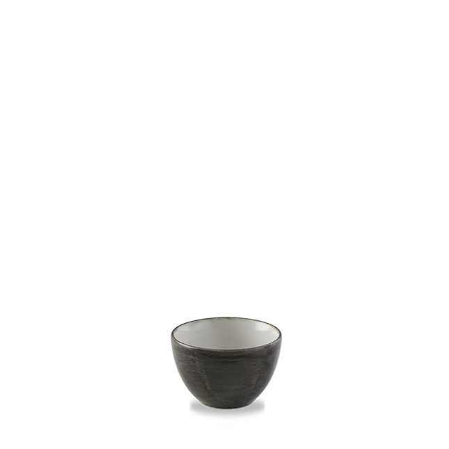 Churchill Stonecast Iron Black suikerpot – gespikkeld stoneware met reactief glazuur voor catering