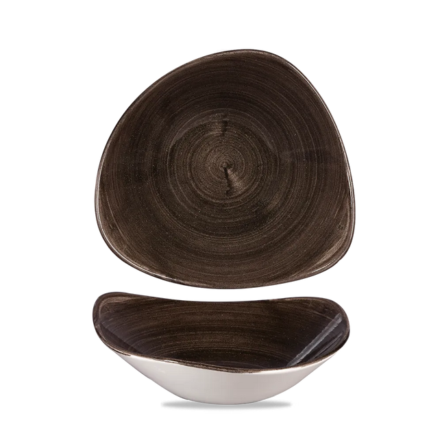 Stonecast Patina Iron Black Lotus Bowl 24cm 12/box