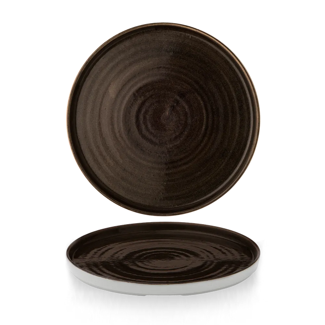 Stonecast Patina Iron Black Walled Plate 26 cm 6/box