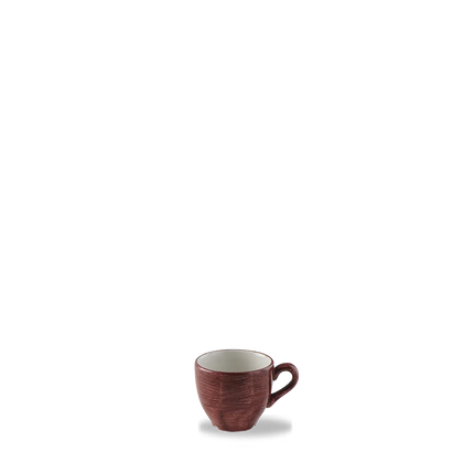 Churchill Stonecast Red Rust espressokopje – gespikkeld stoneware met reactief glazuur voor restaurants
