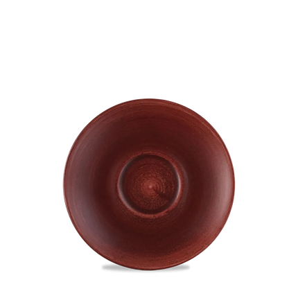 Stonecast Patina Red Rust Cappuccino Saucer 12/box